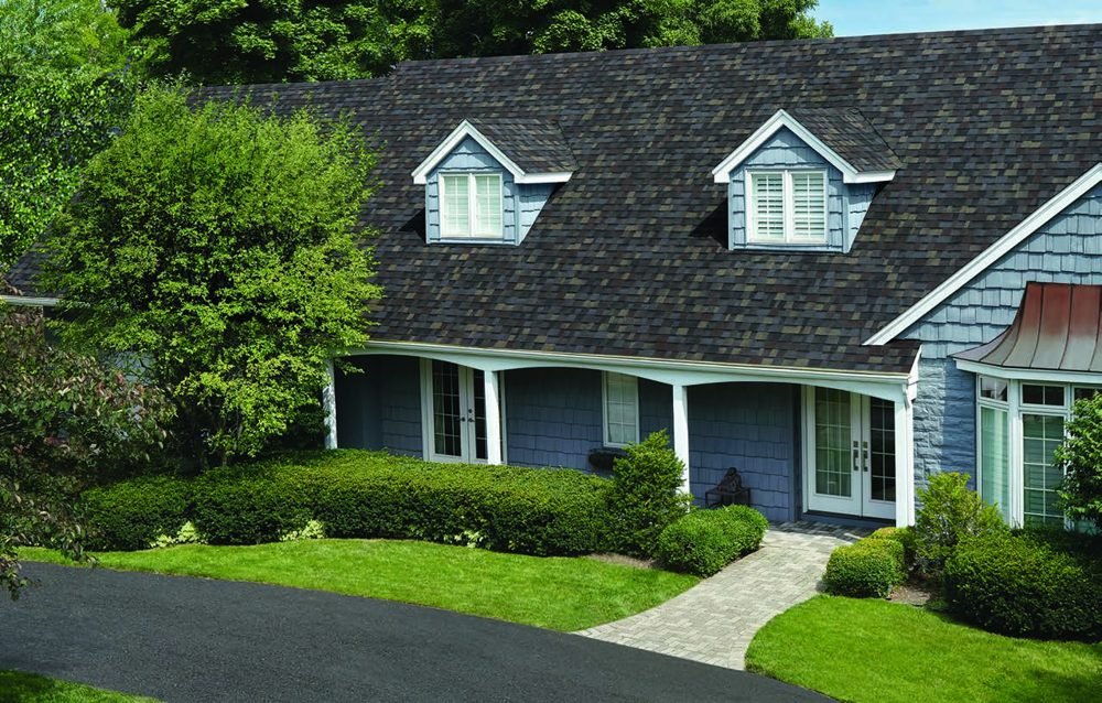 The same home after reroofing in Black Sable
