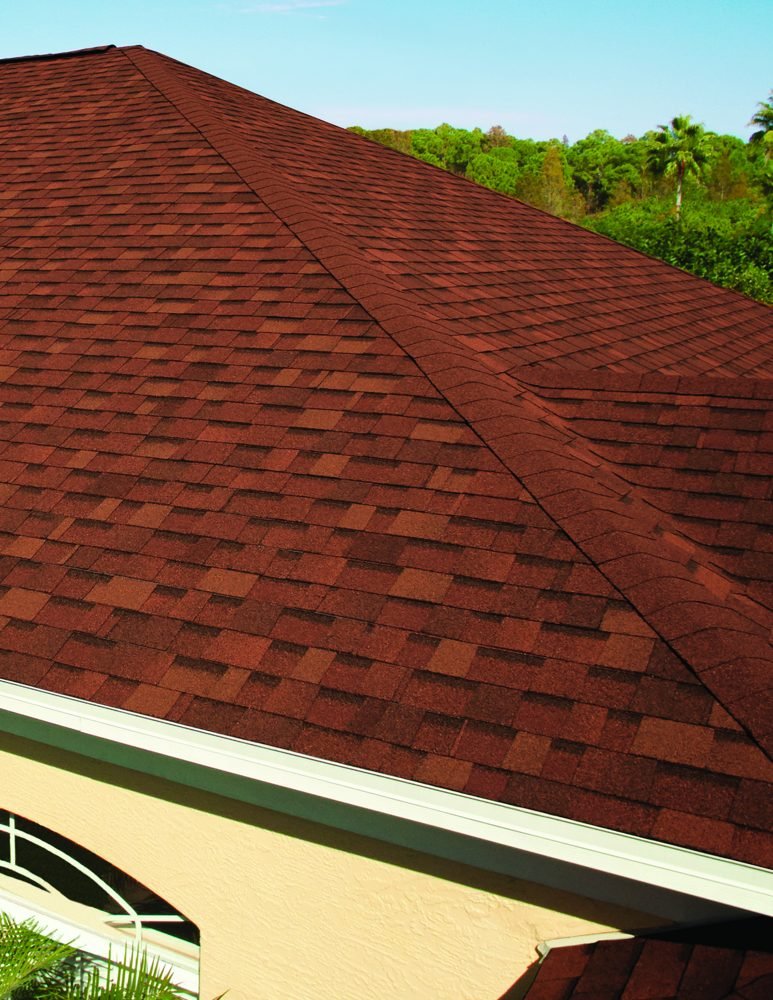 Terra Cotta roof with matching hip and ridge shingles