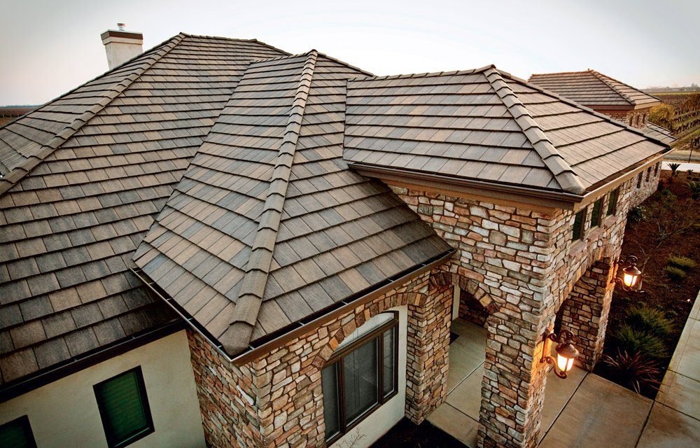 Hartford Slate in Charcoal Brown Blend, detail